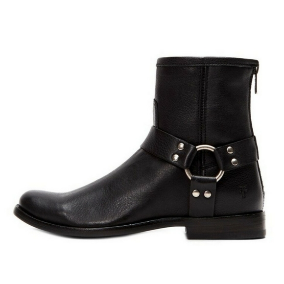 FRYE Phillip Harness Short Boot in Black size 6.5 - Picture 3 of 10